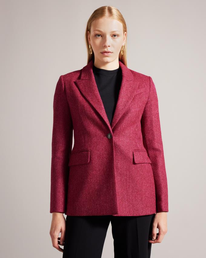 Blazer Ted Baker Relaxed Single Breasted Rose Clair Femme | XBQ-40743156